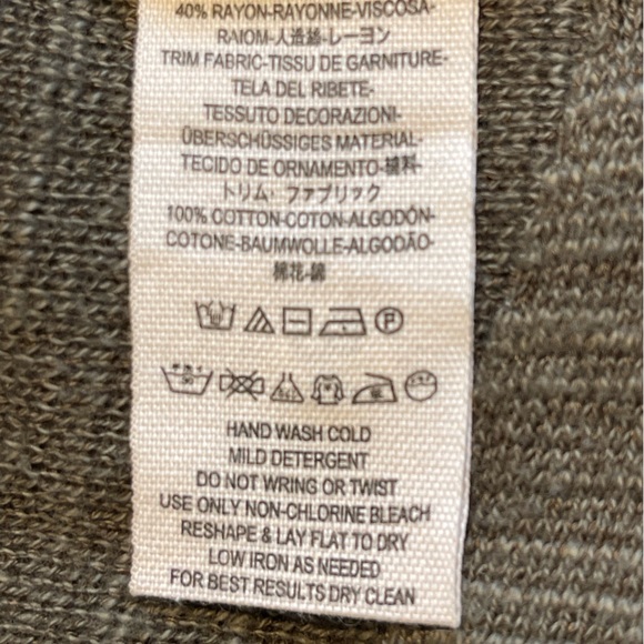 Free People Highway Slub knit sweater vest size medium olive green - Picture 4 of 9